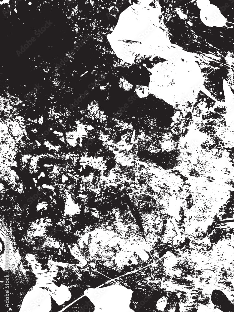 Black and white Grunge overlay texture.