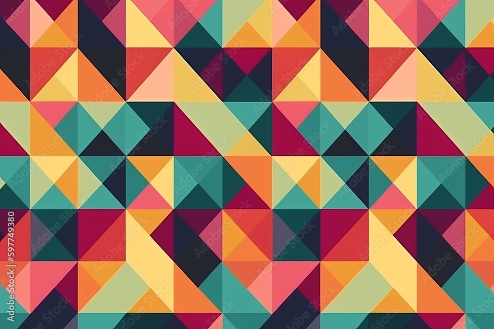 simple seamless geometric pattern, abstract colorful geometric pattern, seamless geometric pattern with triangles, geometric background, abstract geometric background, Generative AI simple seamless geometric pattern, abstract colorful geometric pattern, seamless geometric pattern with triangles, geometric background, abstract geometric background, Generative AI