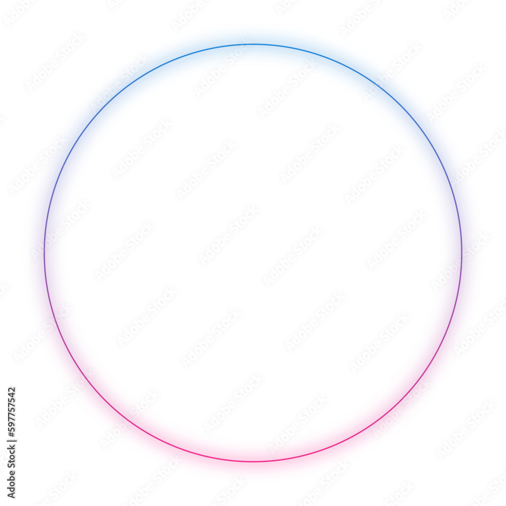 Frame Neon circle frame with glowing gradient ring with colorful. Futuristic portal concept. Vector illustration Frame Neon circle frame with glowing gradient ring with colorful. Futuristic portal concept. Vector illustration