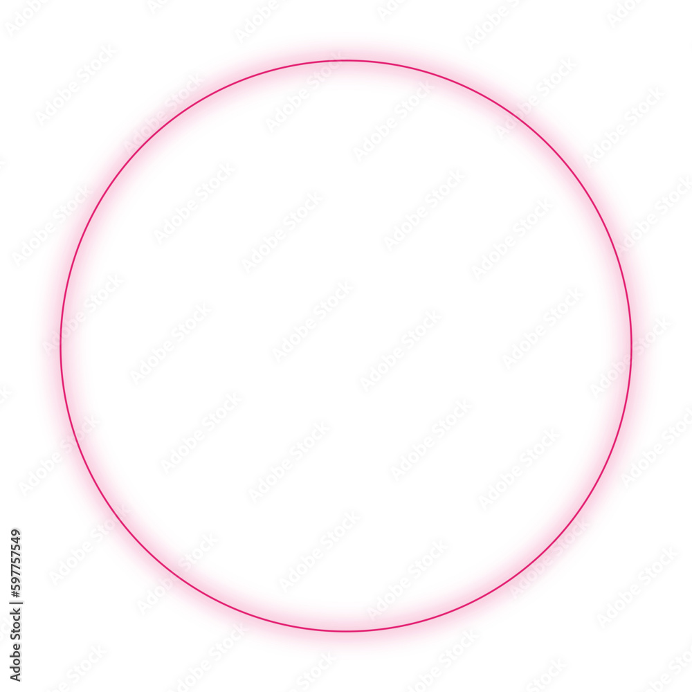 Frame Neon circle frame with glowing gradient ring with colorful. Futuristic portal concept. Vector illustration