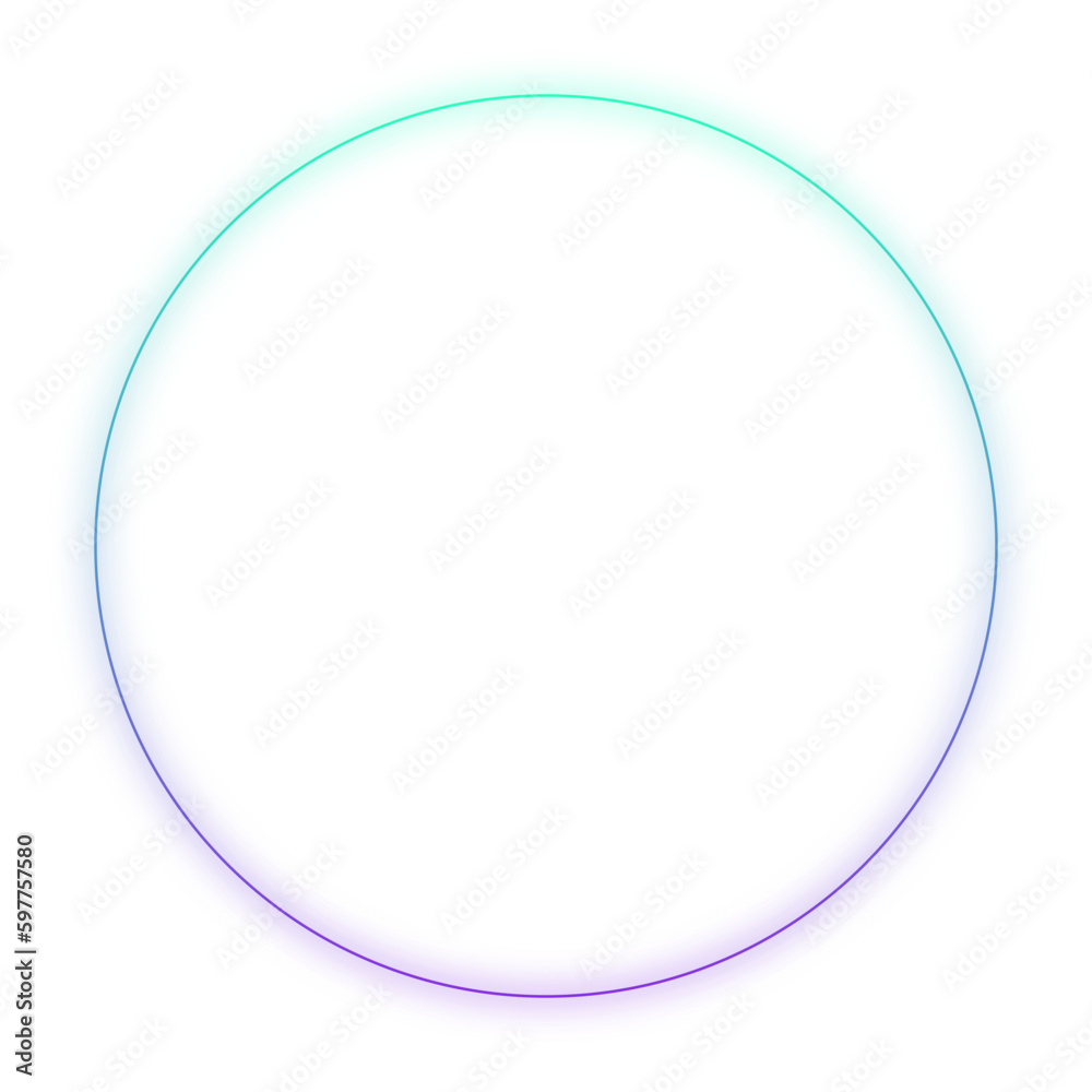 Frame Neon circle frame with glowing gradient ring with colorful. Futuristic portal concept. Vector illustration Frame Neon circle frame with glowing gradient ring with colorful. Futuristic portal concept. Vector illustration