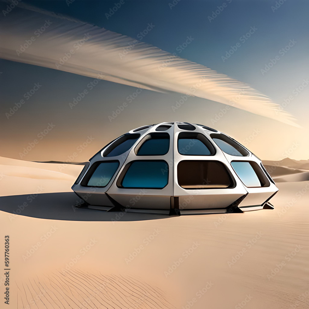 Obraz premium car in desert