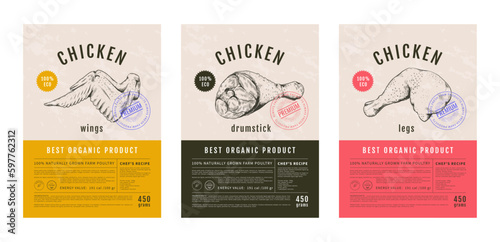 Stampa su tela Food label design