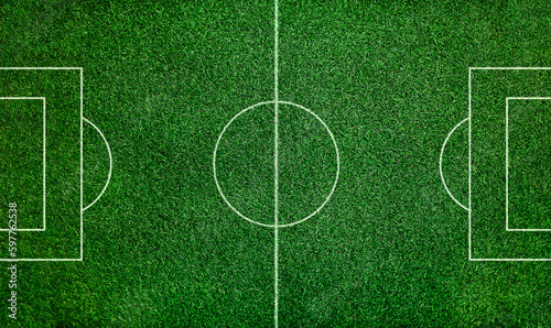 soccer field, football field top view