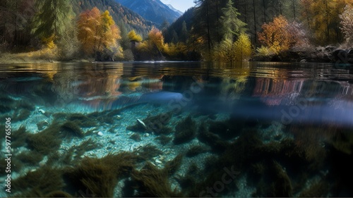 Reflections of Beauty: Mirroring Jiuzhaigou Valley's Scenic Splendor in Tranquil Lakes © Emojibb.Family
