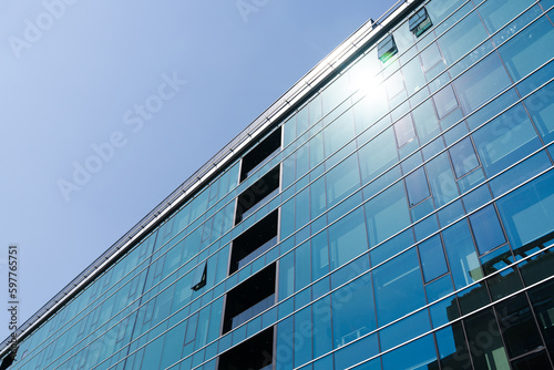 Modern office glass building. Business center