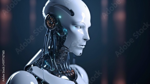 Future evolution of cyborgs and robots. GENERATE AI