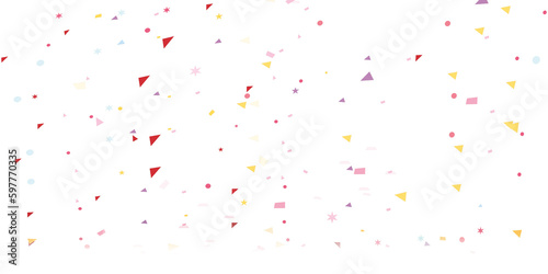 flake ribbon paper isolated on white background