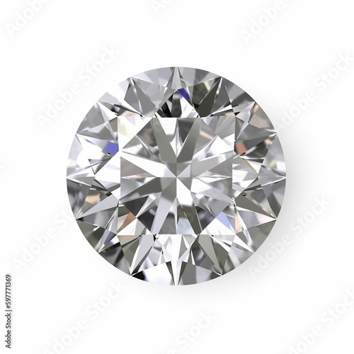worst diamond isolated on white background