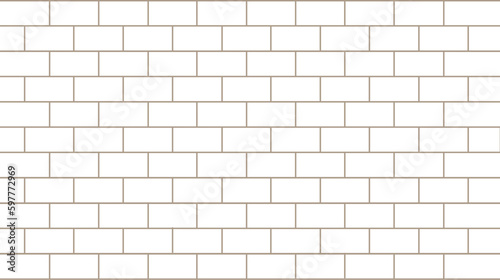 White brick wall as stone background