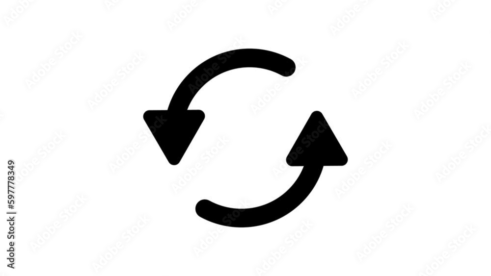Rotating spin arrow, Animated icon on transparent background, alpha channel included. Rotating spin arrow, Animated icon on transparent background, alpha channel included.