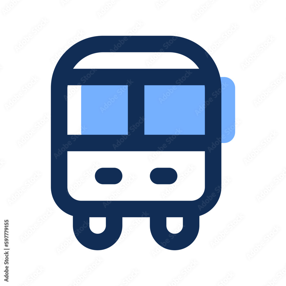 public transport filled line icon