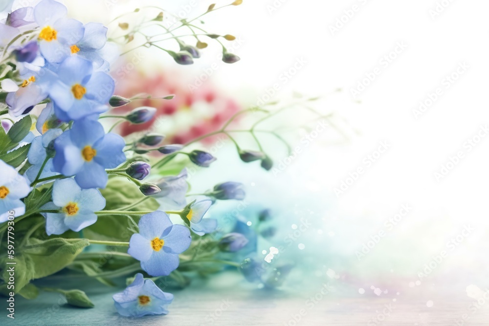 flower background, watercolor - Ai flower background, watercolor - Ai