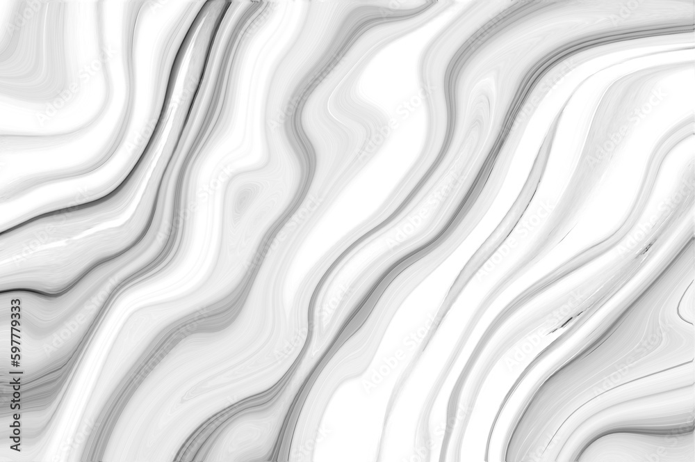 Obraz premium Detailed structure of abstract marble black and white(gray) ink acrylic painted waves texture. Pattern used for background, interiors, skin tile luxurious design, wallpaper or cover case mobile phone.