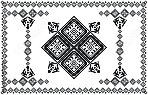 Seamless abstract geometric pattern on white background.Vector Illustration.