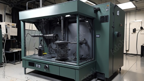 A fume hood with a vent system to extract harmful fumes