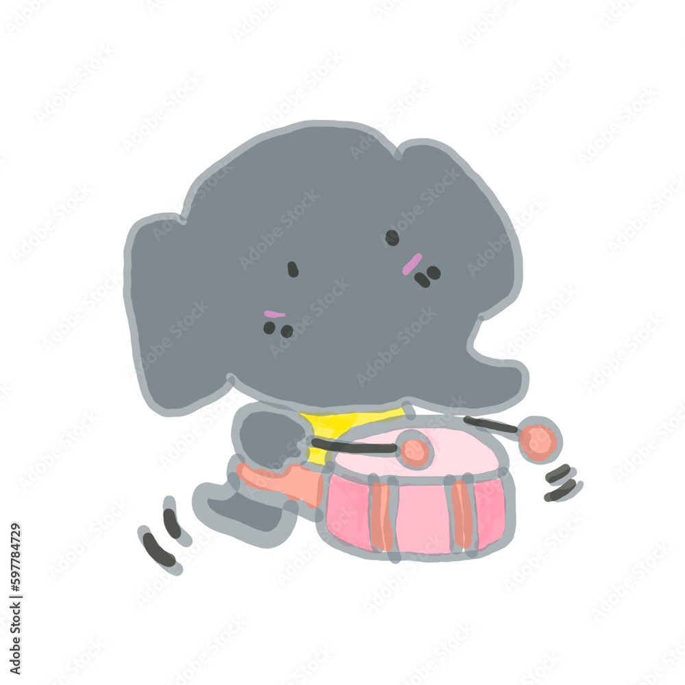 Obraz premium Cartoon elephant 