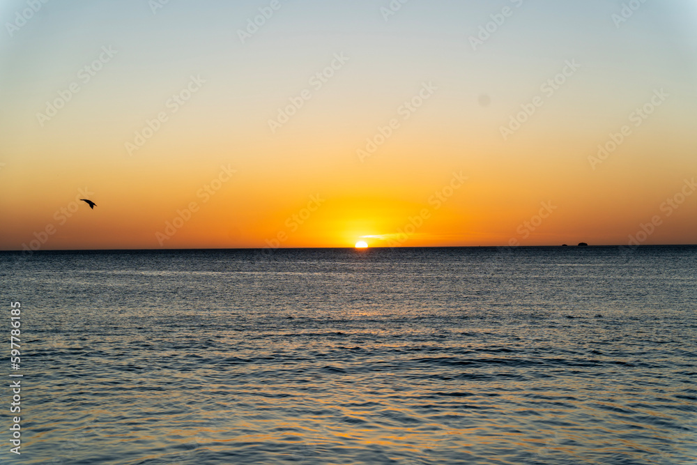 sunset over the sea, Costa rica