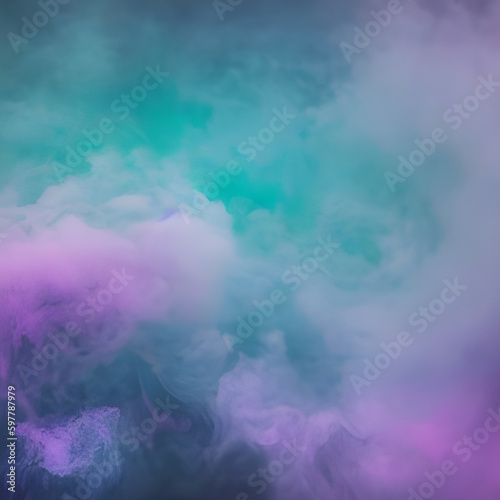 Abstract Blue Purple Glowing Smoke Background 