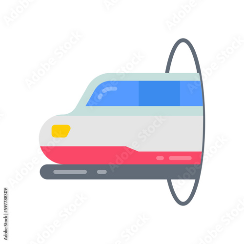 Hyperloop icon in vector. Illustration photo