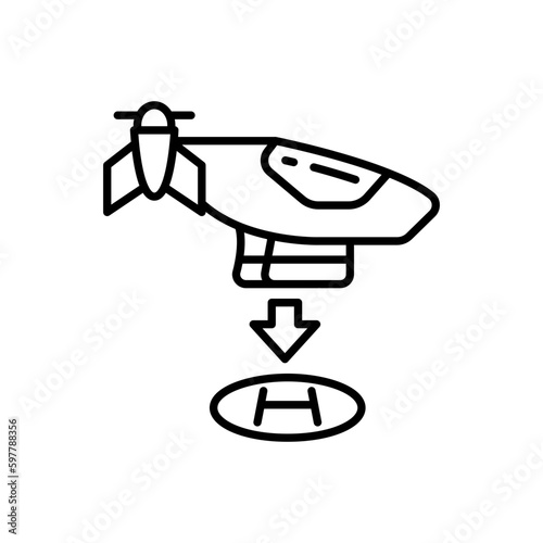 Urban Air Mobility icon in vector. Illustration photo