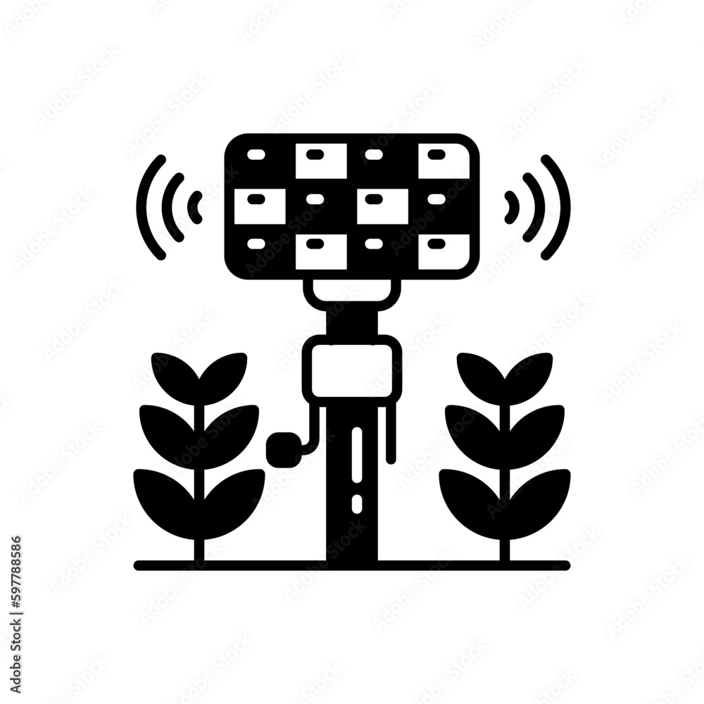 Smart Agriculture Sensor icon in vector. Illustration Smart Agriculture Sensor icon in vector. Illustration