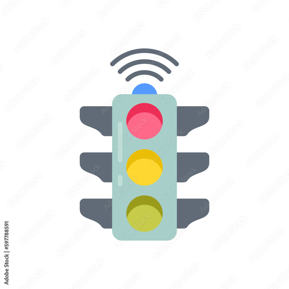 Smart Traffic Light icon in vector. Illustration Stock Vector Adobe Stock