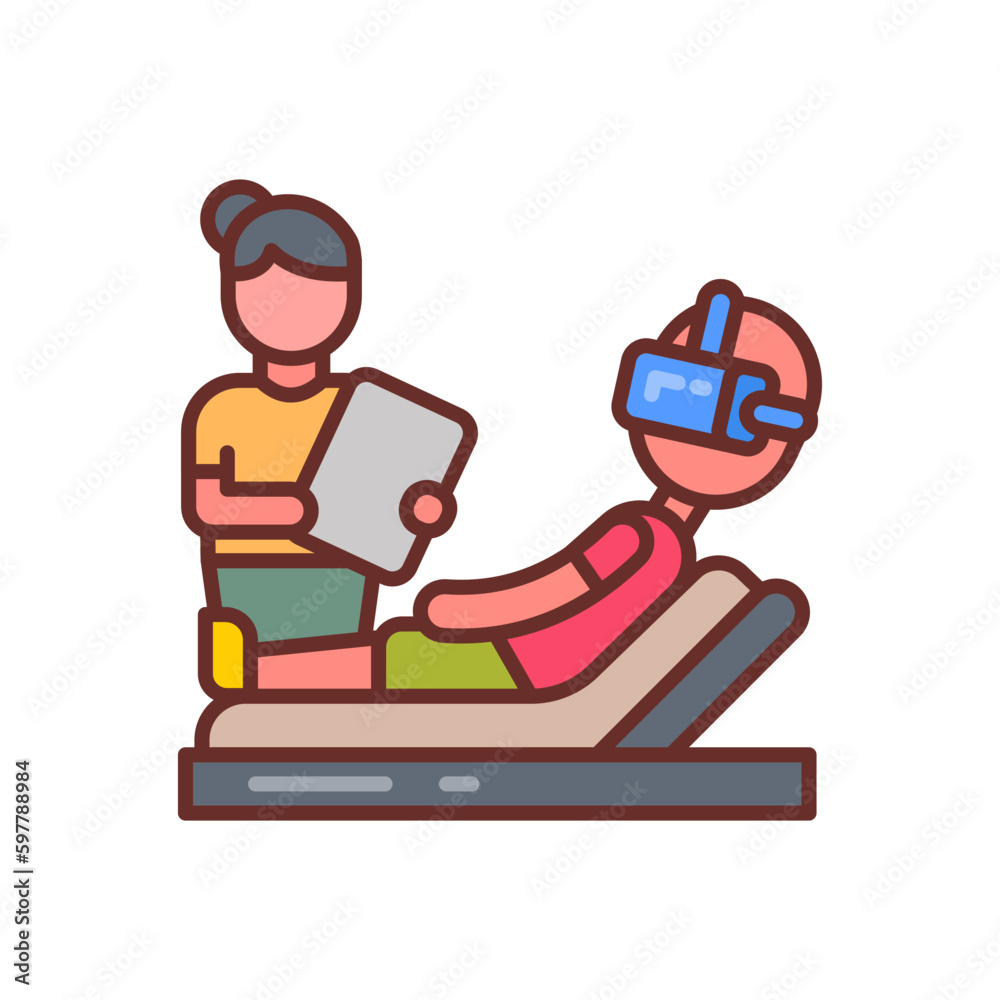 VR Therapy icon in vector. Illustration