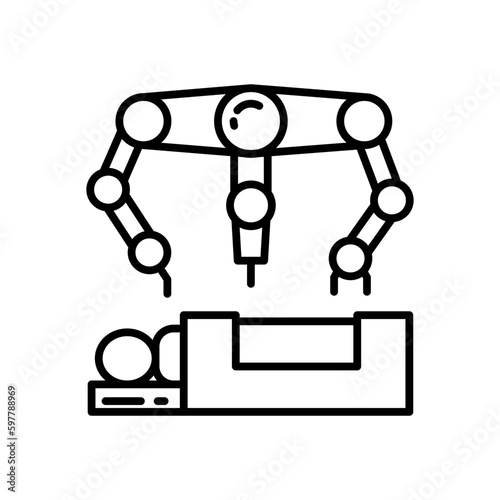 Noninvasive Surgery icon in vector. Illustration