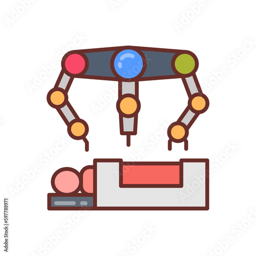 Noninvasive Surgery icon in vector. Illustration