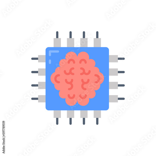 Artificial Intelligence icon in vector. Illustration