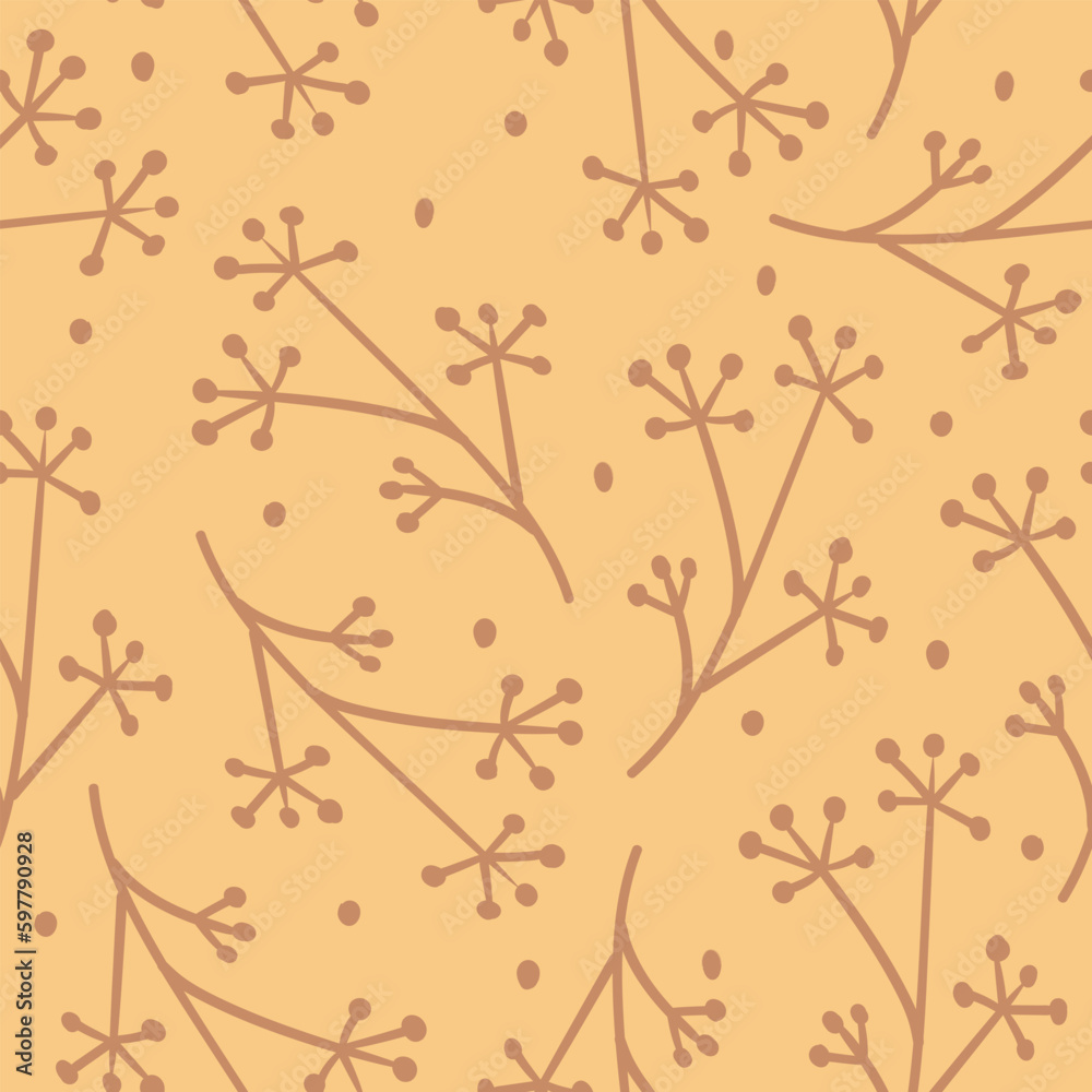 Seamless pattern floral delicate Japanese Asian oriental wallpaper background backdrop vector texture illustration