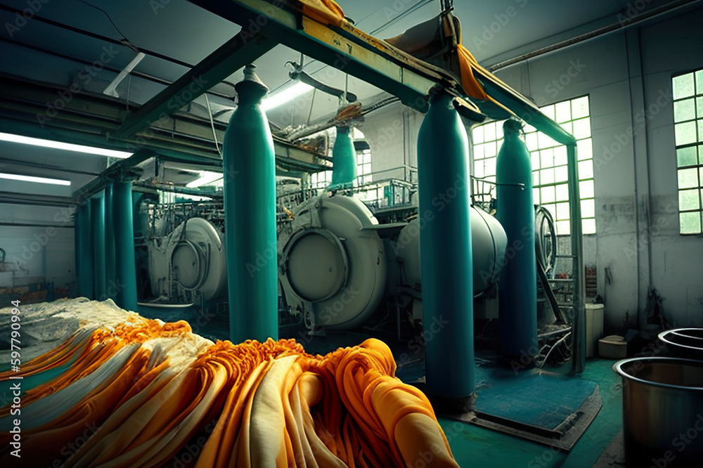 Toxic dye used in textile production can have a negative impact on the