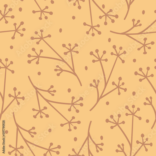 Seamless pattern floral delicate Japanese Asian oriental wallpaper background backdrop vector texture illustration