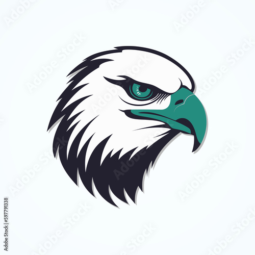 Eagle head vector logo template. Eagle head vector logo template.