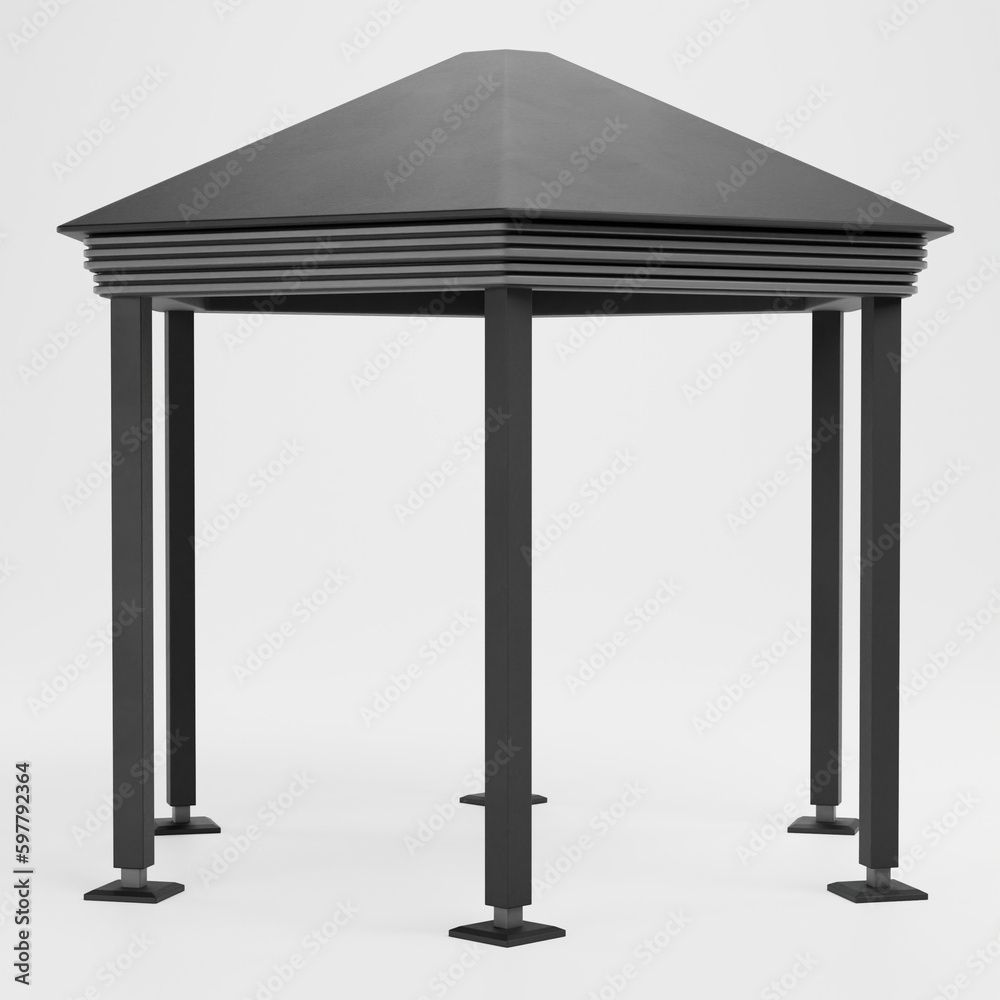 Realistic 3D Render of Gazebo Realistic 3D Render of Gazebo