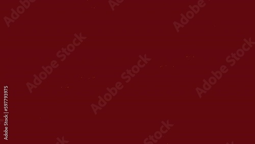 Yellow Particle Animation on Orange Background