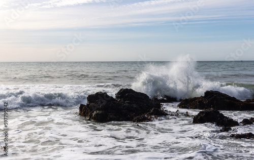 Fototapeta Naklejka Na Ścianę i Meble -  A view on the Pacific ocean coast