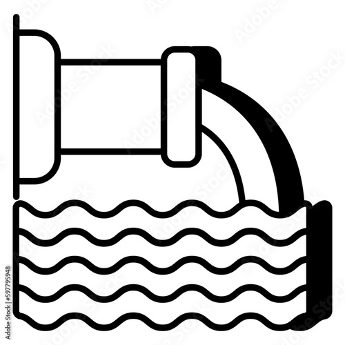 Premium download icon of wastewater