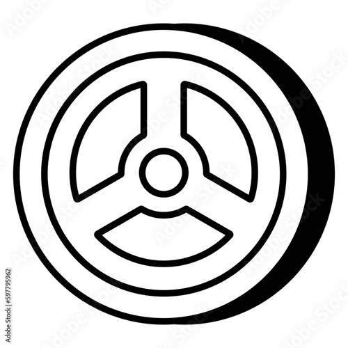 A unique design icon of tyre