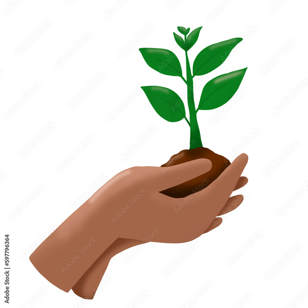 hand holding a plant world Environment Day hand holding a plant world Environment Day
