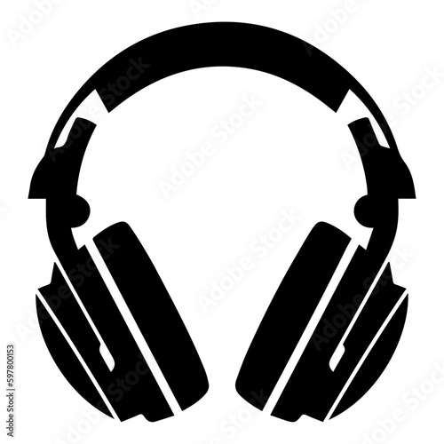 set of headphones vector
