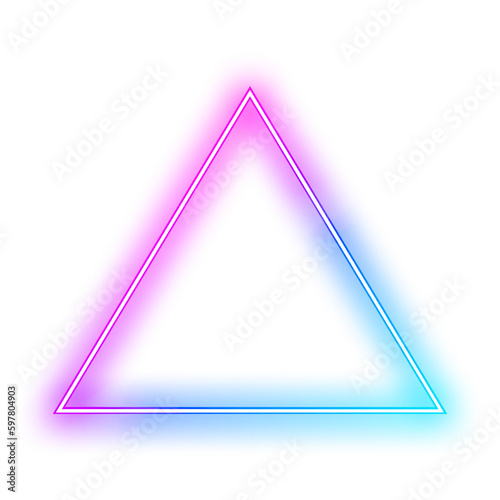 Neon Triangle Frame 
