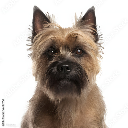 Cairn Terrier breed dog isolated on white background © TimeaPeter