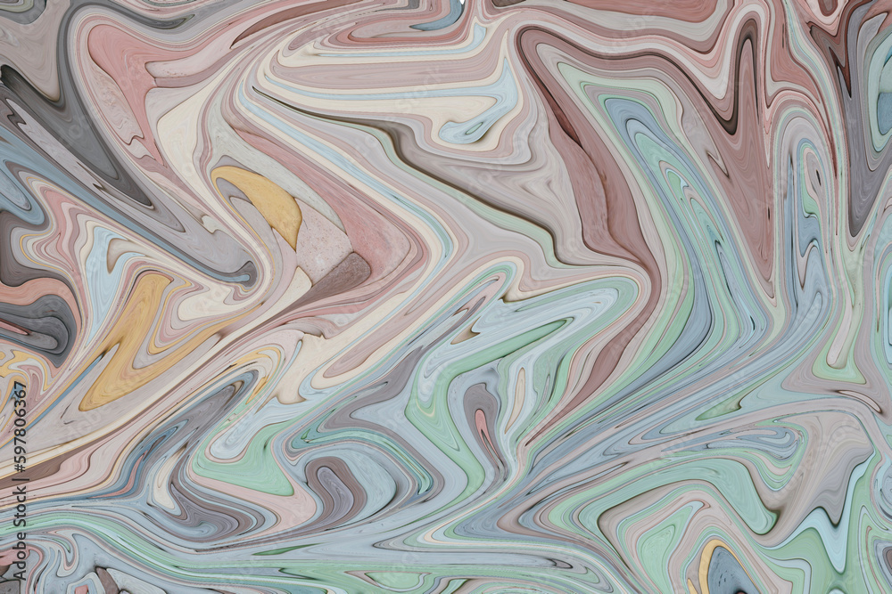 Abstract liquify, psychedelic background, abstract background and marble waves image.