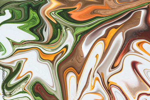Abstract liquify  psychedelic background  waves color gradient and marble waves screen.