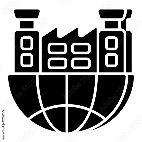Modern design icon of urbanization
