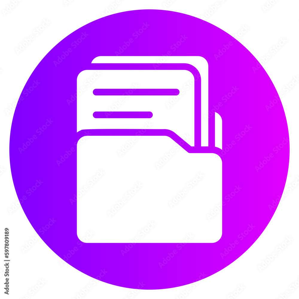 binder gradient icon binder gradient icon