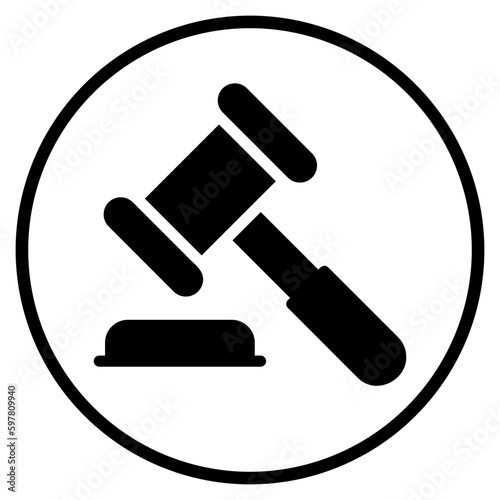 auction glyph icon