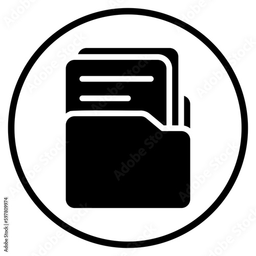 binder glyph icon